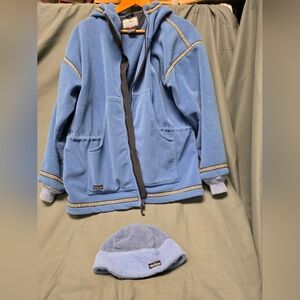 Women's Wintergreen Sweatshirt/Jacket, Handmade in Ely, MN, Size Large